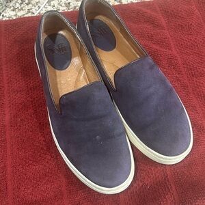Sofft Women’s  Navy Blue Suede Slip-On Loafers